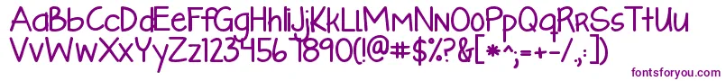 fuente Kglikeaskyscraperbold – Fuentes Moradas Sobre Fondo Blanco