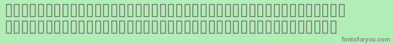SwisAntinormalCondensedNormal Font – Gray Fonts on Green Background