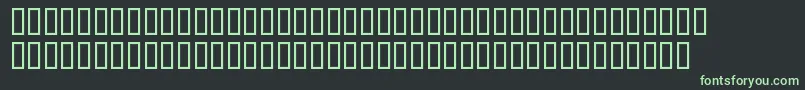 フォントSwisAntinormalCondensedNormal – 黒い背景に緑の文字