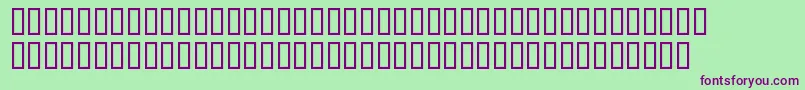 フォントSwisAntinormalCondensedNormal – 緑の背景に紫のフォント