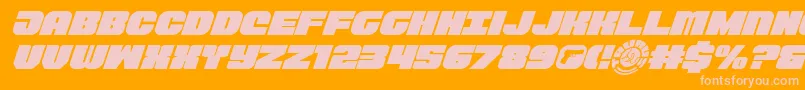 Tauroital11 Font – Pink Fonts on Orange Background