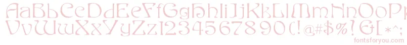 Eddafilled Font – Pink Fonts on White Background