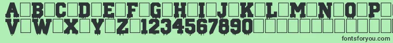 Lisätietoja GunSchool-fontista GunSchool-fontti – mustat fontit vihreällä taustalla