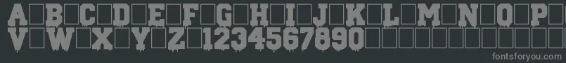 Więcej informacji o czcionce GunSchool Czcionka GunSchool – szare czcionki na czarnym tle