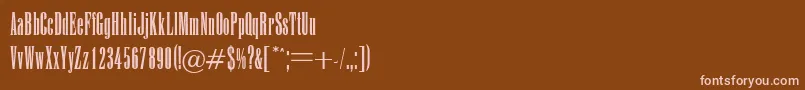 Шрифт Engine – розовые шрифты на коричневом фоне