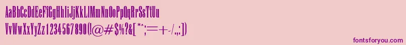Шрифт Engine – фиолетовые шрифты на розовом фоне