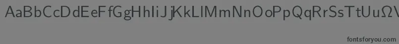 CmSansserifRegular Font – Black Fonts on Gray Background