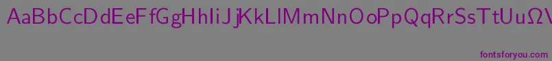 Шрифт CmSansserifRegular – фиолетовые шрифты на сером фоне