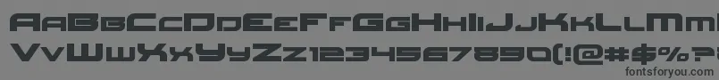 フォントRedrocketexpand – 黒い文字の灰色の背景