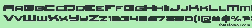 Redrocketexpand Font – Black Fonts on Green Background