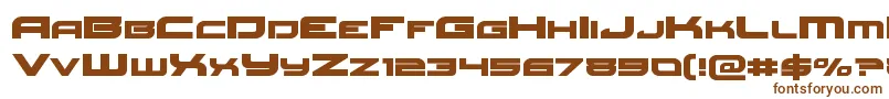 Redrocketexpand-fontti – ruskeat fontit valkoisella taustalla