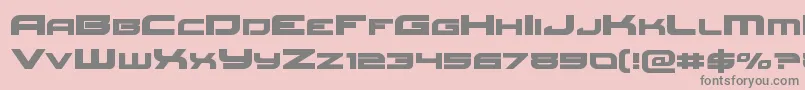 Redrocketexpand Font – Gray Fonts on Pink Background