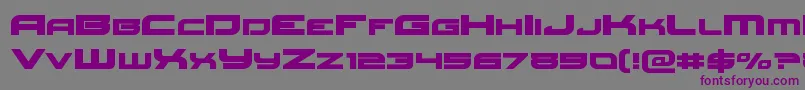 Redrocketexpand-fontti – violetit fontit harmaalla taustalla