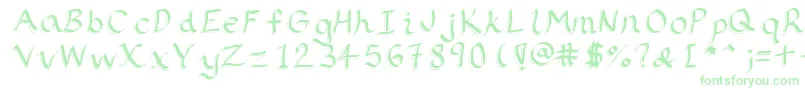 Ribbons2 Font – Green Fonts on White Background