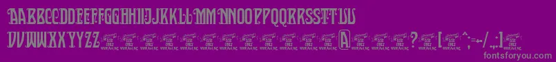 SultancafedecorPersonalUse-Schriftart – Graue Schriften auf violettem Hintergrund