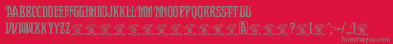 SultancafedecorPersonalUse Font – Gray Fonts on Red Background