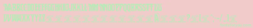 SultancafedecorPersonalUse Font – Green Fonts on Pink Background