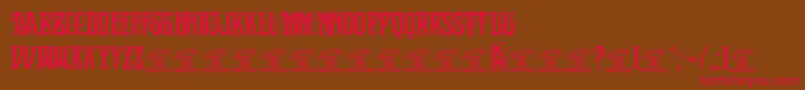 Police SultancafedecorPersonalUse – polices rouges sur fond brun
