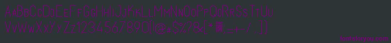 フォントFabiolosmallcapLight – 黒い背景に紫のフォント