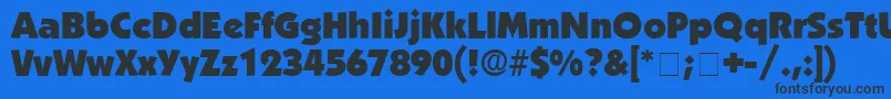 Więcej informacji o czcionce AnakeimDisplaySsi Czcionka AnakeimDisplaySsi – czarne czcionki na niebieskim tle