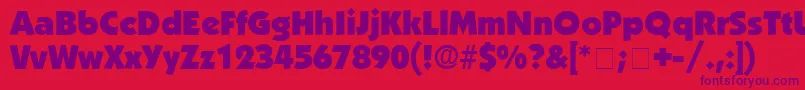 AnakeimDisplaySsi Font – Purple Fonts on Red Background