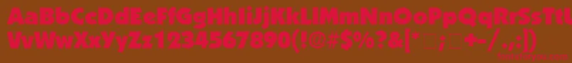 AnakeimDisplaySsi Font – Red Fonts on Brown Background