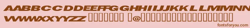 TacticalEspionageAction Font – Brown Fonts on Pink Background