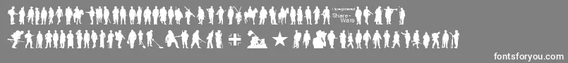 Soldier Font – White Fonts on Gray Background