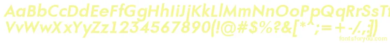 AFuturaortoBolditalic-fontti – keltaiset fontit