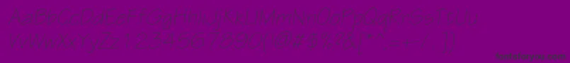 EskiztwolightcItalic Font – Black Fonts on Purple Background