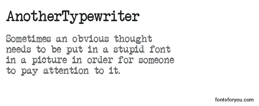 AnotherTypewriter Font