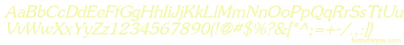 PrestigeItalicOblique Font – Yellow Fonts