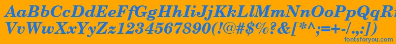 En savoir plus sur la police NewCenturySchoolbookCeBoldItalic Police NewCenturySchoolbookCeBoldItalic – polices bleues sur fond orange