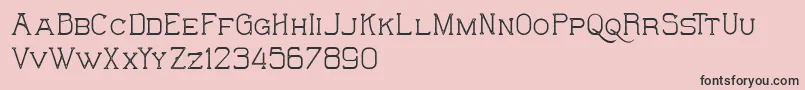 TheWildHammersDemo Font – Black Fonts on Pink Background