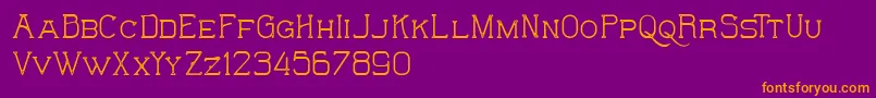 TheWildHammersDemo Font – Orange Fonts on Purple Background