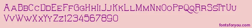 TheWildHammersDemo Font – Purple Fonts on Pink Background