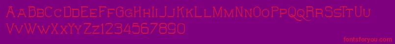 TheWildHammersDemo Font – Red Fonts on Purple Background