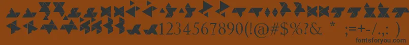 HaloCovenant Font – Black Fonts on Brown Background