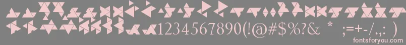 HaloCovenant Font – Pink Fonts on Gray Background