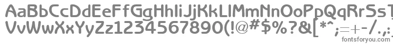 RedjaminGothic-fontti – harmaat kirjasimet valkoisella taustalla