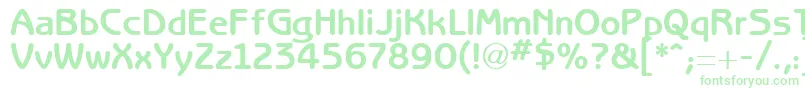 RedjaminGothic Font – Green Fonts on White Background