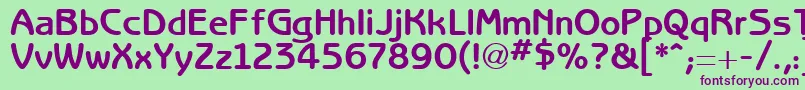 RedjaminGothic Font – Purple Fonts on Green Background