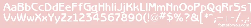 RedjaminGothic Font – White Fonts on Pink Background