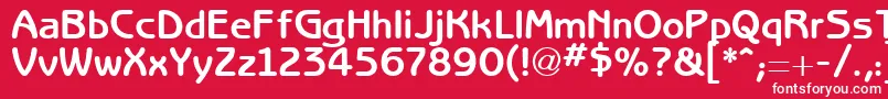 RedjaminGothic Font – White Fonts on Red Background