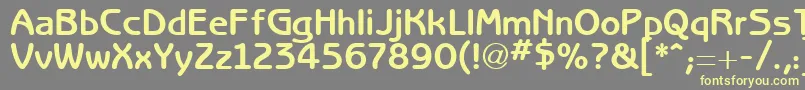 RedjaminGothic Font – Yellow Fonts on Gray Background