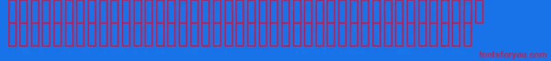 McsTopaz Font – Red Fonts on Blue Background