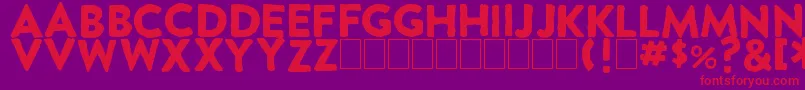 ExtraGrotesque Font – Red Fonts on Purple Background