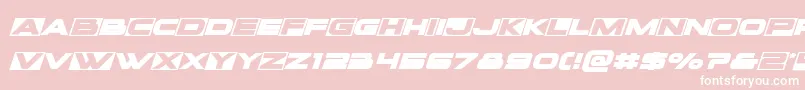 Voxboxexpandital Font – White Fonts on Pink Background