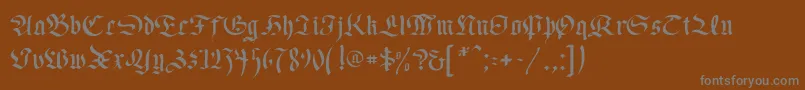 More about OldGermen Font OldGermen Font – Gray Fonts on Brown Background