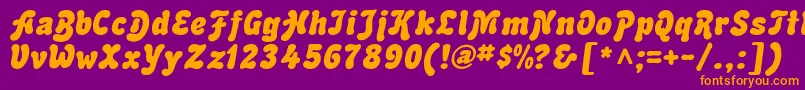 More about AdvertItalic Font AdvertItalic Font – Orange Fonts on Purple Background
